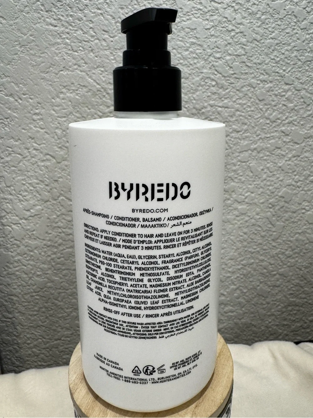 NEW! Byredo Bal D'Afrique Hair Conditioner — White & Black Pump Bottle